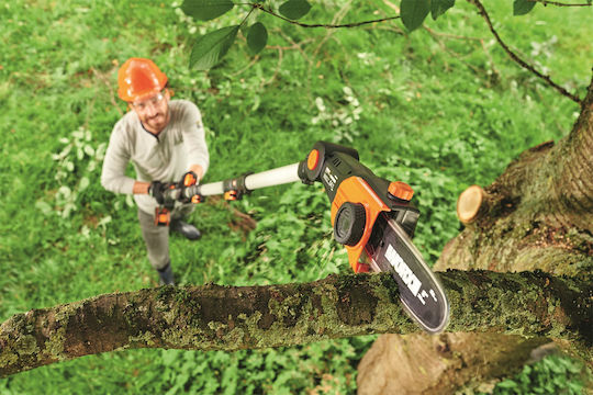 Worx WG349E.9 Τηλεσκοπικό Κονταροπρίονο Μπαταρίας 20V Solo Συνολικού Μήκους 360cm και Λάμα 20cm