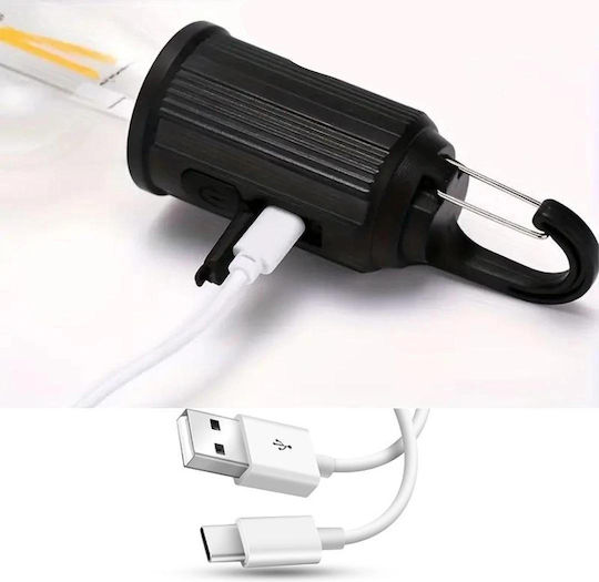 8802 Λάμπα Led Επαναφορτιζόμενη για Camping με Φακό