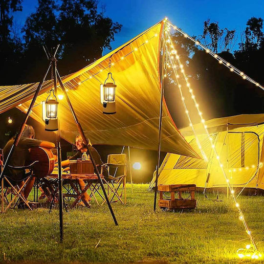 Lanternă LED Reîncărcabilă pentru Camping Waterproof cu Lanternă 380 Lumen 5W Albă