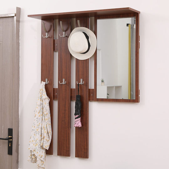 Gendry Gendry Mobilier de Intrare cu Oglindă / Cuier & Dulap pentru Pantofi 90x24x190cm