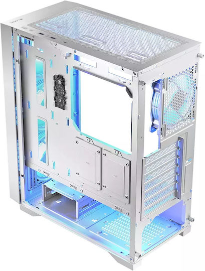 Dart Pro ARGB Gaming Midi Tower Computer Case with Side Window White