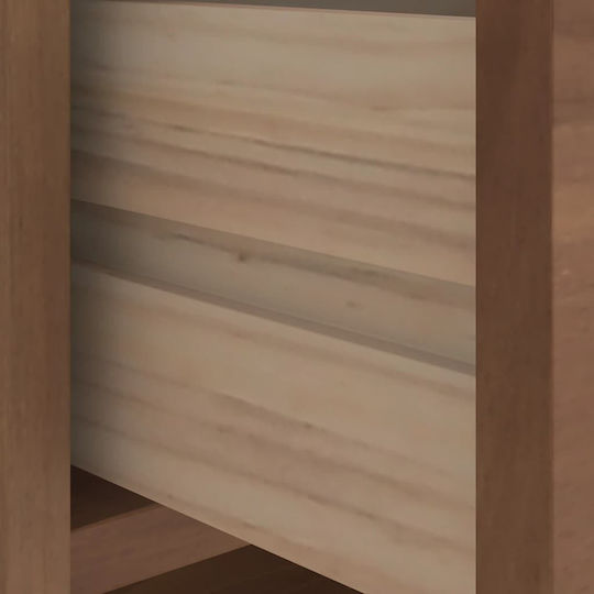 Sandens Мебели за антре със Шкаф за Обувки и Пейка Бор 87x40x50см
