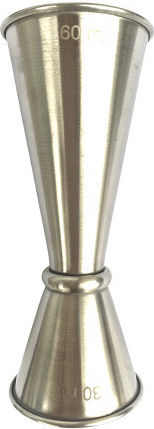 GTSA Διπλή Μεζούρα Ποτών με Χωρητικότητα 30/60ml Inox