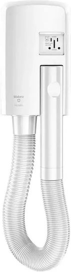 Valera Hotello Super AC Shaver White Hotel Hair Dryer 1.4kW with Spiral Cable up to 120cm
