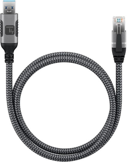 Techly Icoc U3a-rj45-075 Καλώδιο Usb 3.0 Male Ethernet Rj45 Male 7.5m