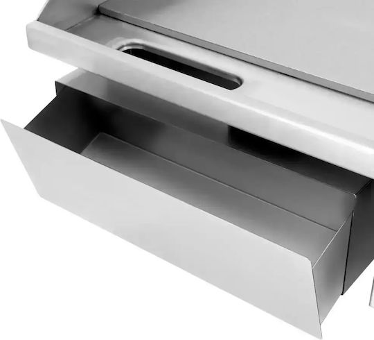 Dynamic Commercial Flat Top Electric Griddle with Flat & Ribbed Plate 3kW