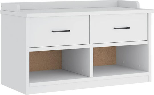 Sandens Eingangsmöbel mit Schuhschrank & Bank White 87x40x50cm