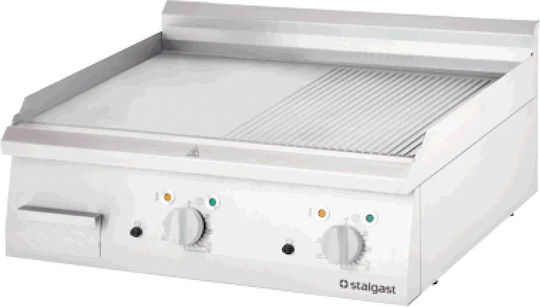 Stalgast Plată Electrică De Gătit 80x70x25cm 8.1kW Cu Placă Plană Și Cositorită
