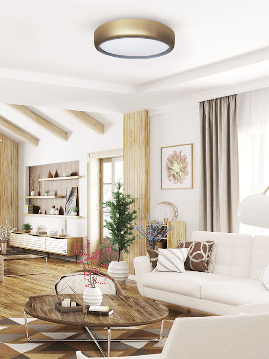 Eko Light Στρογγυλό Εξωτερικό LED Panel 36W με Ρυθμιζόμενο Λευκό Φως