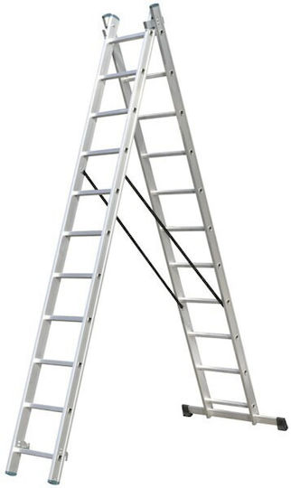 Prostep Doppelter Kombinationsleiter Aluminium