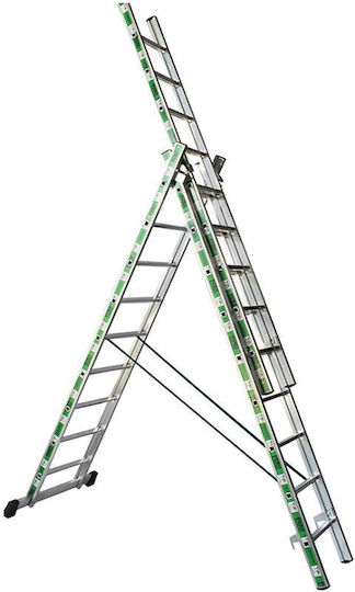 Pankoskal Professionelle Dreifach Kombinationsleiter Aluminium