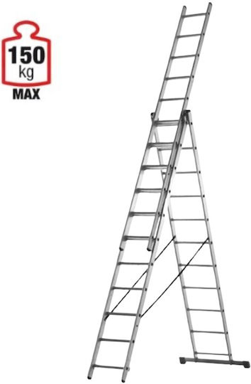 Vesta Dreifach Aluminium Leiter 3x14