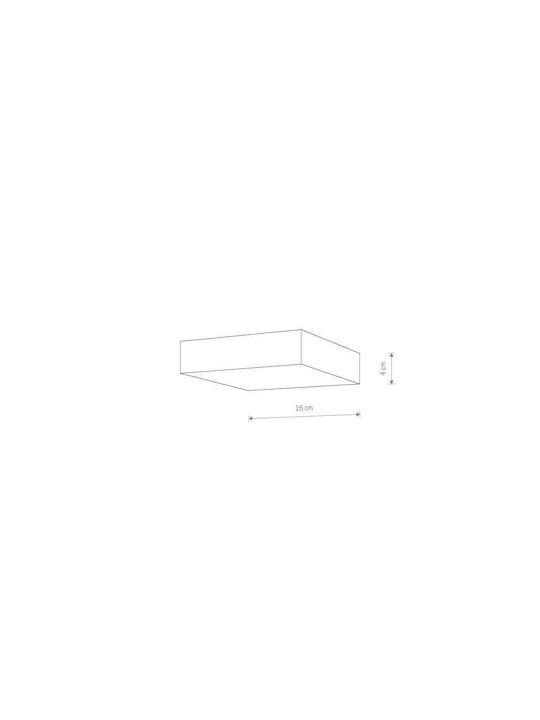 Nowodvorski Square LED Panel 25W with Warm White Light 3000K