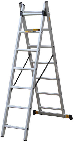 Prostep Διπλή Σκάλα Αλουμινίου 2x7