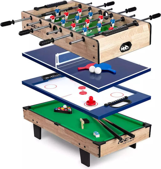 NEO Sport NS-800 Wooden Football Tabletop L80xW52xH30cm 4 in 1