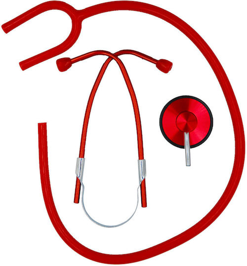 Wimed HS30A2 Adults Non Chill Single Head Stethoscope Red