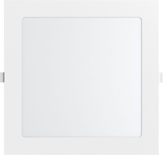 Braytron Χωνευτό LED Panel 18W 22.5x22.5εκ.