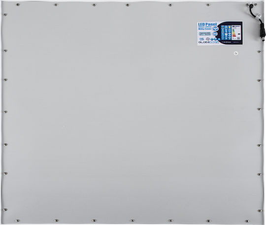 GloboStar Τετράγωνο Χωνευτό LED Panel 48W με Φυσικό Λευκό Φως 4500K 60x60εκ.