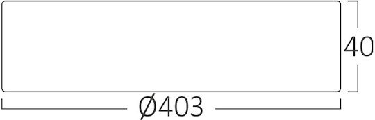 Braytron Στρογγυλό LED Panel 36W με Ψυχρό Λευκό Φως 6500K