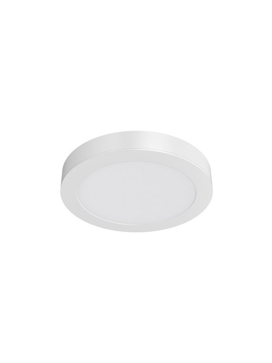 Braytron Στρογγυλό LED Panel 12W με Θερμό Λευκό Φως 3000K