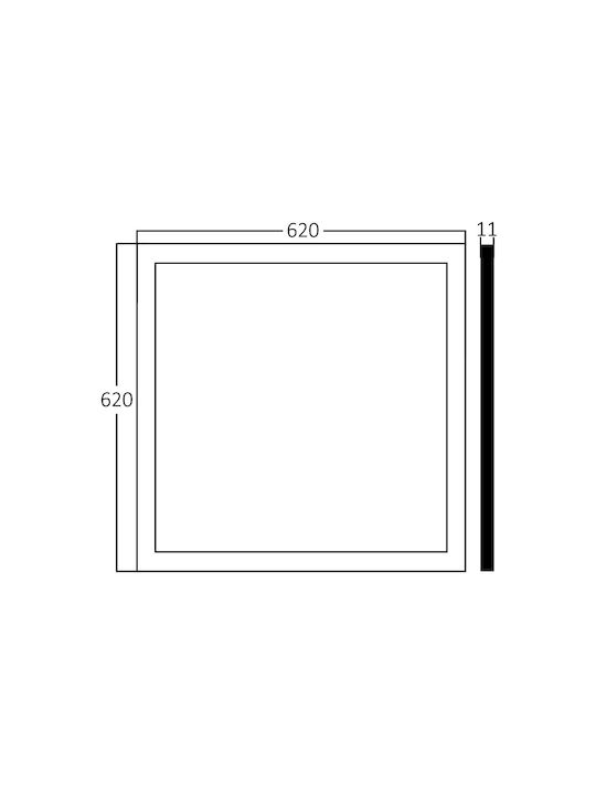 Braytron Vertieft LED Panel 36W mit Warm zu kühlem Weiß Licht