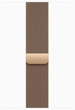 Apple Watch Series 10 Cellular Titanium 46mm Waterproof With eSIM And Heart Rate Monitor (Gold Titanium - Milanese Loop Gold - M/L)
