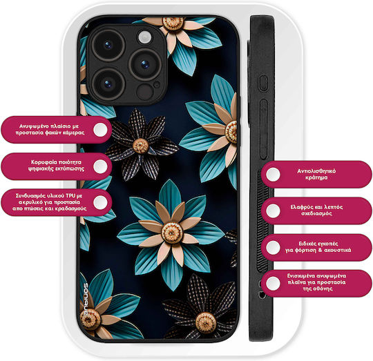 Sonique 3D Flower Series Case for Honor 50 5G Nova 9 Light Blue