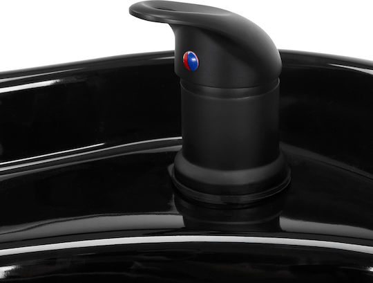 Modena Friseursalon Waschbecken Schwarz Antik