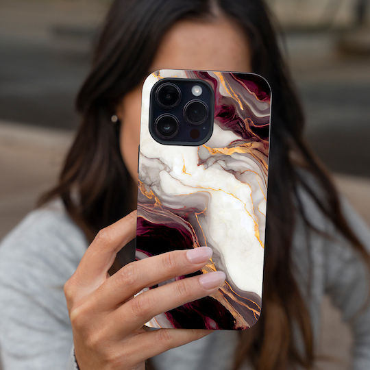 Sonique Marble Serie Hülle Honor 90 5G Bordeaux