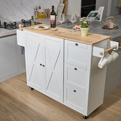 Bodenstehender Schrank White 143x68x99Stück