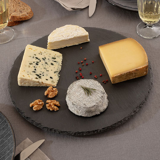 Atmosphera Round Commercial Serving Board Slate Sd Slate 32cm