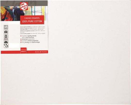 Royal Talens Carton Canvas Alb Pătrat 30x30cm. 280gr/m² 1buc