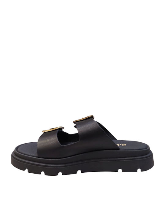 Leather Women's Sandals Black