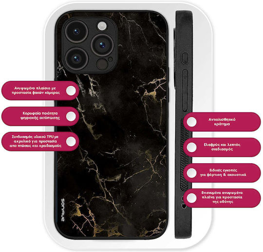 Sonique Marble Series Case for Honor Magic5 Pro 5G Black 01