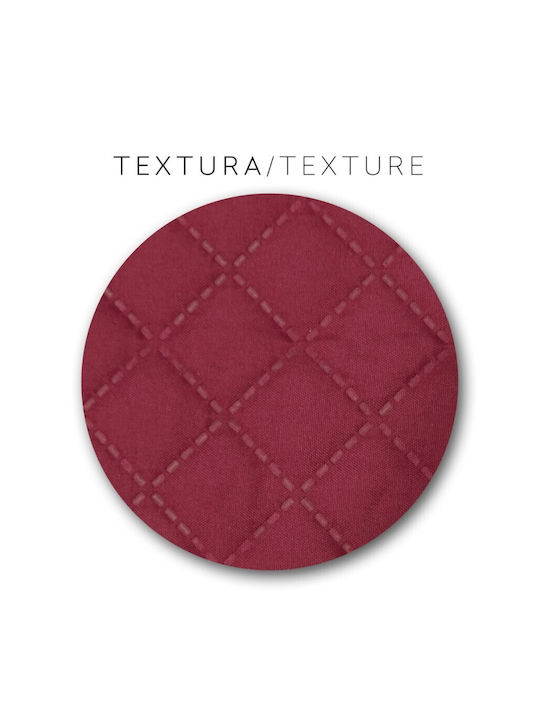 Eysa Oslo Elastische Abdeckung für Ecksofa C/08 Burgundy 240εκ. 1Stück F337208I
