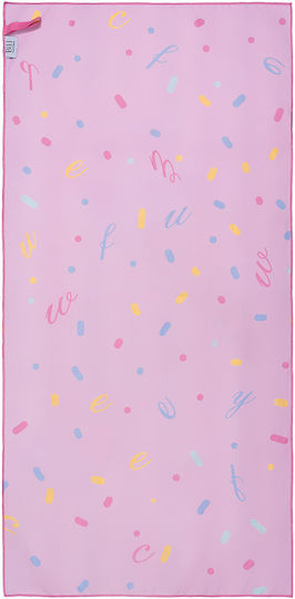 Beauty Home Microfiber Body Double-Sided Pink Towel 70cm