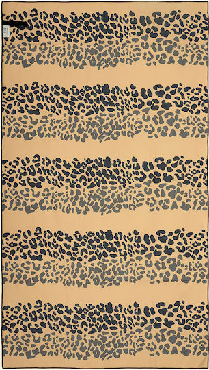 Beauty Home Πετσέτα Microfiber Σώματος 200gr/m² Διπλής Όψεως Μπεζ 160x90εκ.