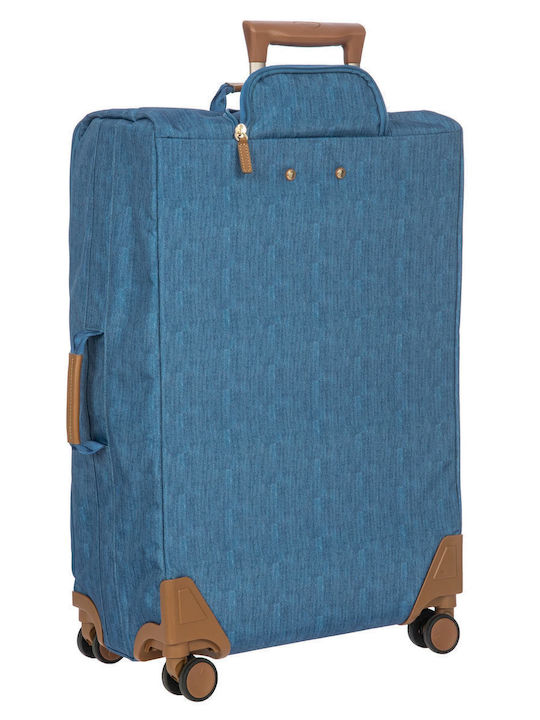 Bric's Milano X-travel Μεγάλη Βαλίτσα Ταξιδίου Υφασμάτινη Jeans με 4 Ρόδες Ύψους 71εκ.