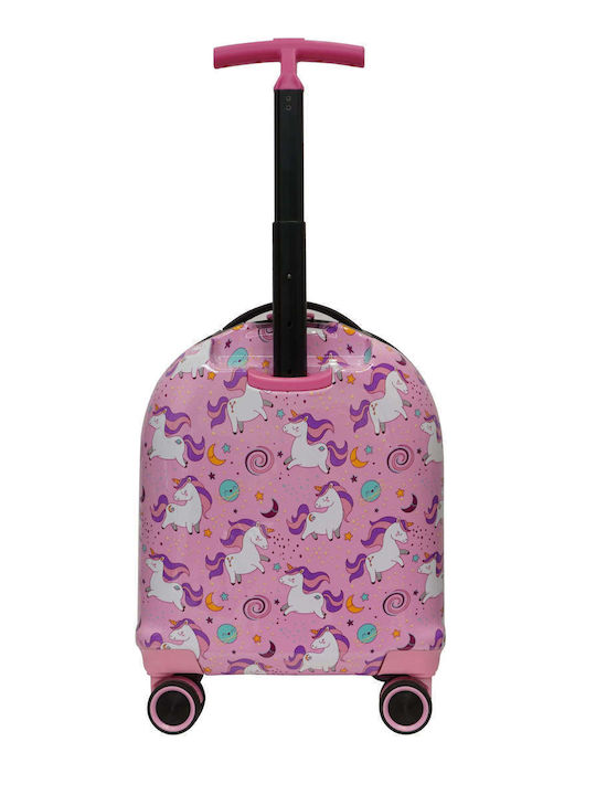 Verage Little Bee Kids Cabin Hard Pink Suitcase with 4 Wheels Height 46cm