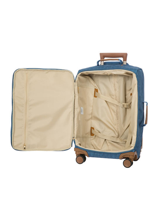 Bric's Milano X-travel Cabin Travel Suitcase Fabric Jeans with 4 Wheels Height 55cm