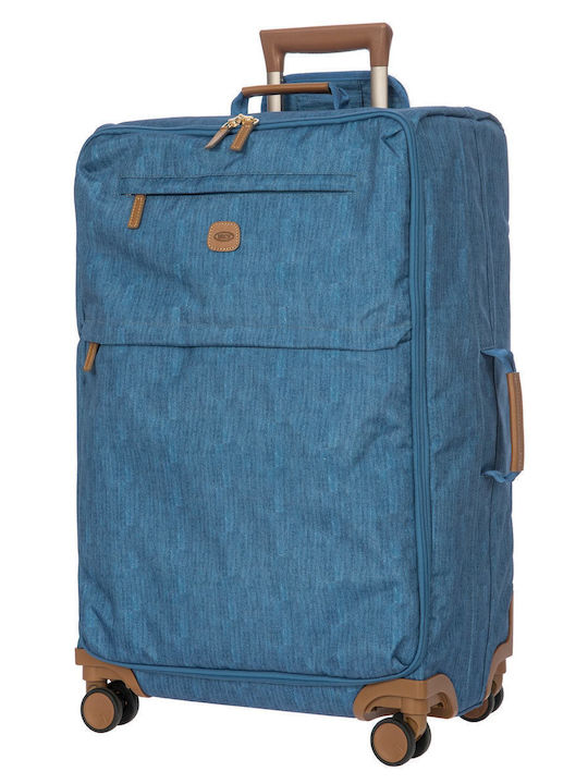 Bric's Milano X-travel Μεγάλη Βαλίτσα Ταξιδίου Υφασμάτινη Jeans με 4 Ρόδες Ύψους 71εκ.
