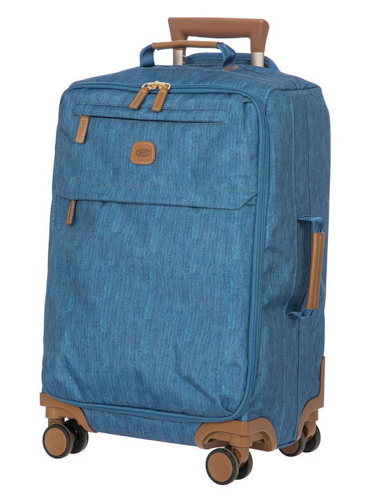 Bric's Milano X-travel Cabin Travel Suitcase Fabric Jeans with 4 Wheels Height 55cm