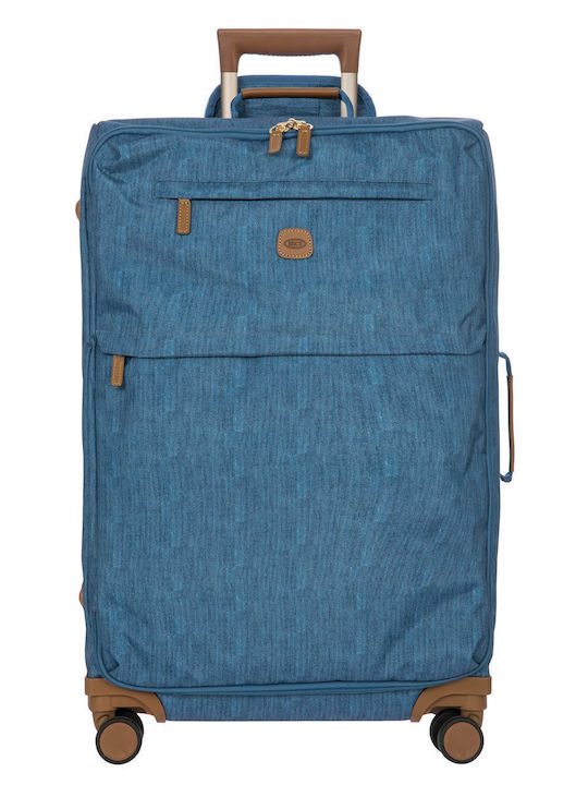 Bric's Milano X-travel Μεγάλη Βαλίτσα Ταξιδίου Υφασμάτινη Jeans με 4 Ρόδες Ύψους 71εκ.