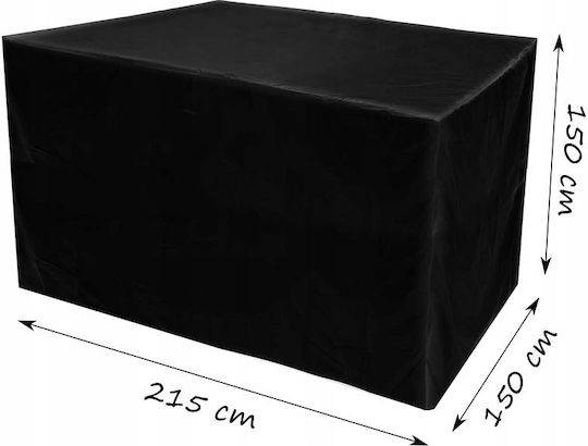 Waterproof Garden Swing Cover Black 215x150x150cm