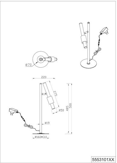 Trio Lighting Lămpi Decorative Pentru Masă LED Bianco Reglabil Trio Lighting Lămpi Decorative Pentru Masă LED Bianco Reglabil