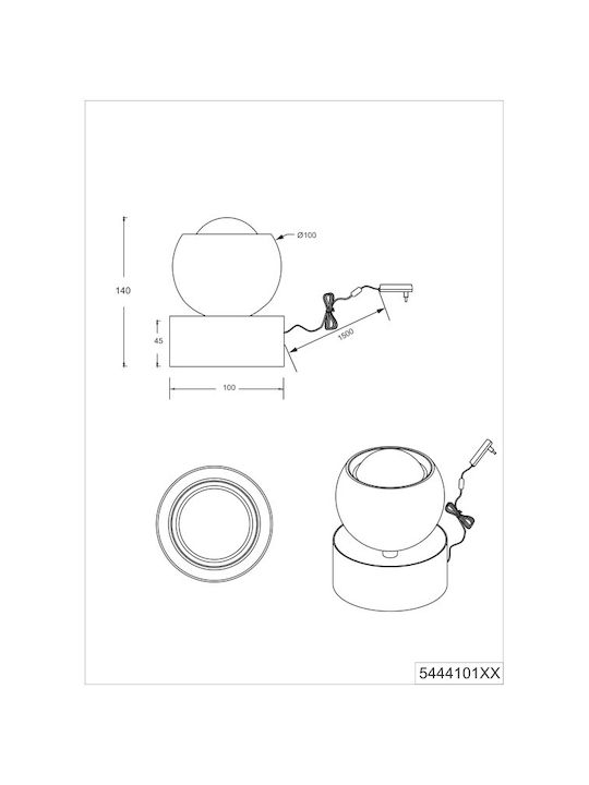 Trio Lighting Διακοσμητικό Φωτιστικό LED Ρυθμιζόμενο Λευκό