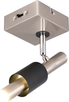 Trio Lighting Einzel Spot in Silber Farbe