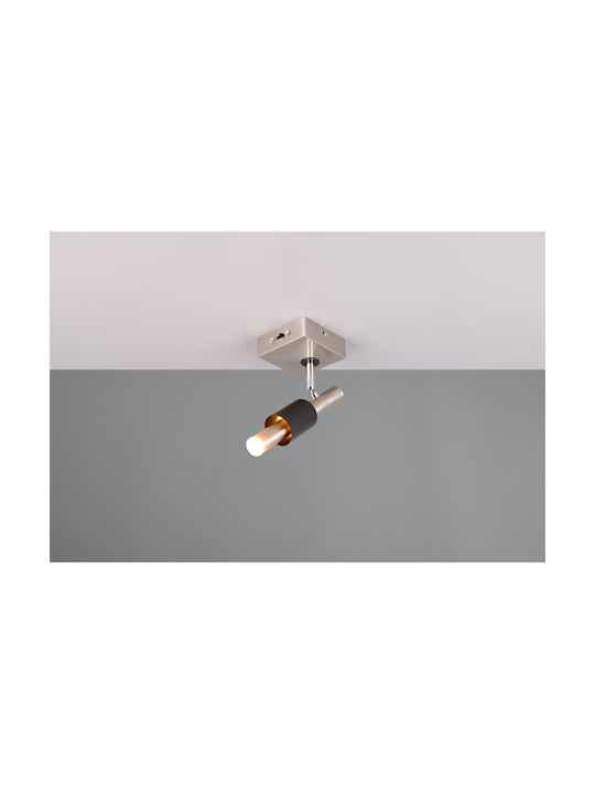 Trio Lighting Einzel Spot in Silber Farbe