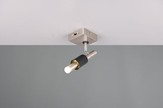 Trio Lighting Einzel Spot in Silber Farbe
