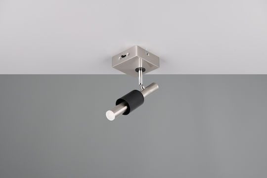 Trio Lighting Einzel Spot in Silber Farbe